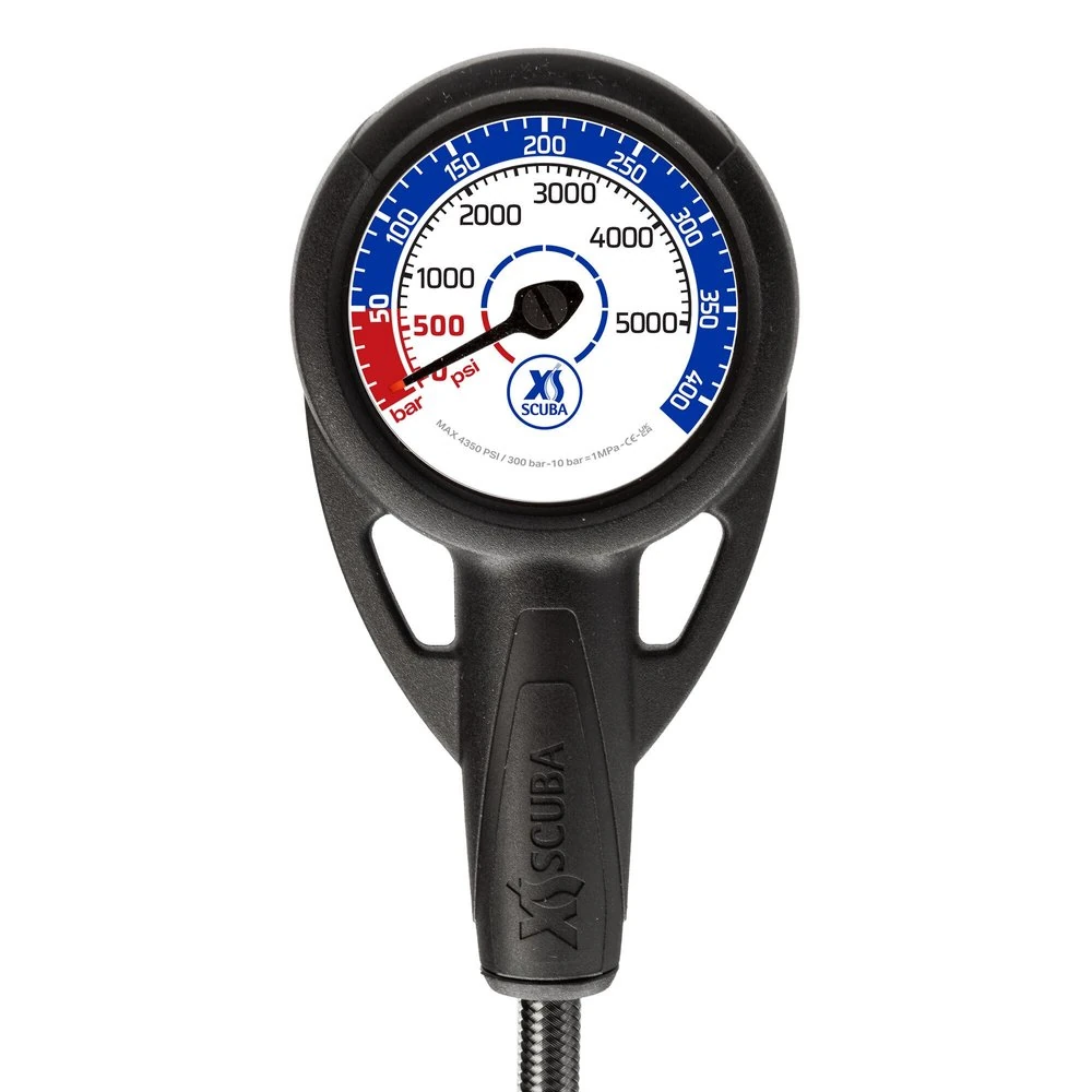 XS Scuba QuikVu Dual Scale Pressure Gauge