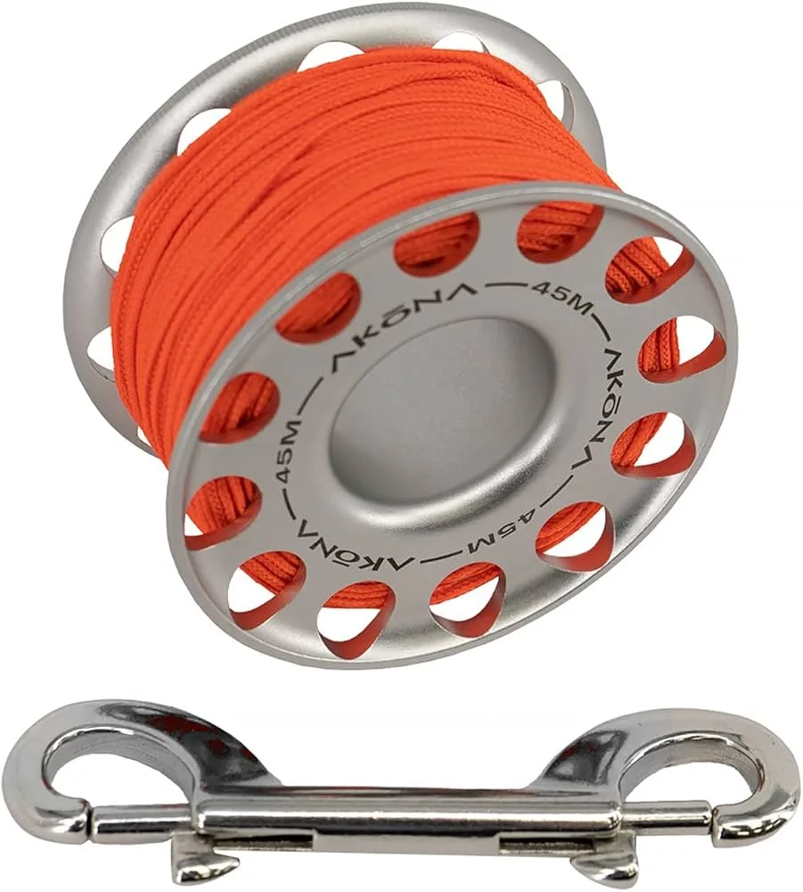 Aluminum Spool 45M / 150FT Silver