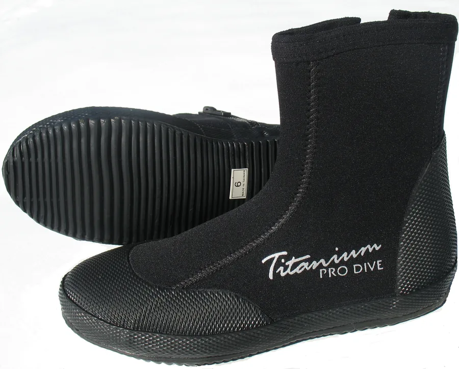 Pro Dive 7mm Titanium Zip Boots Size 11