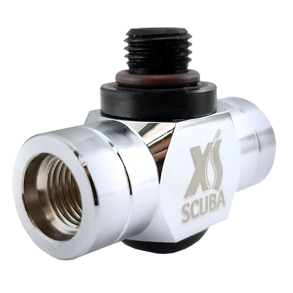 XS Scuba Swivel LP Port Adapter - one to two ports