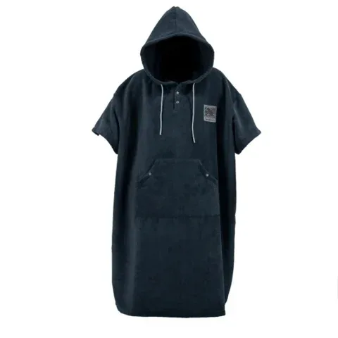Akona Tulum Micro Fiber Poncho, Black