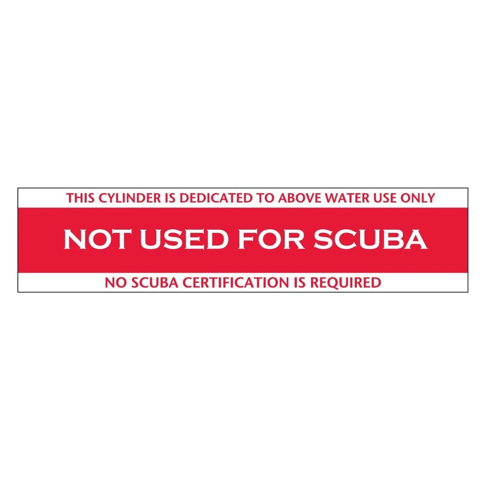 XS Scuba Not For Scuba Sticker