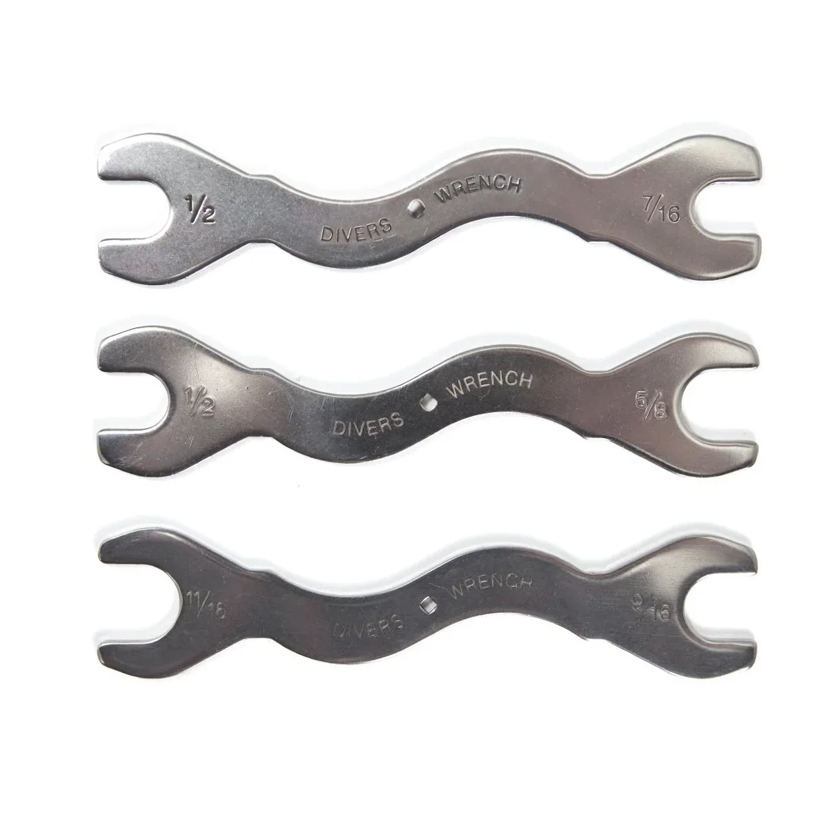 3PC SS Divers Wrench Set