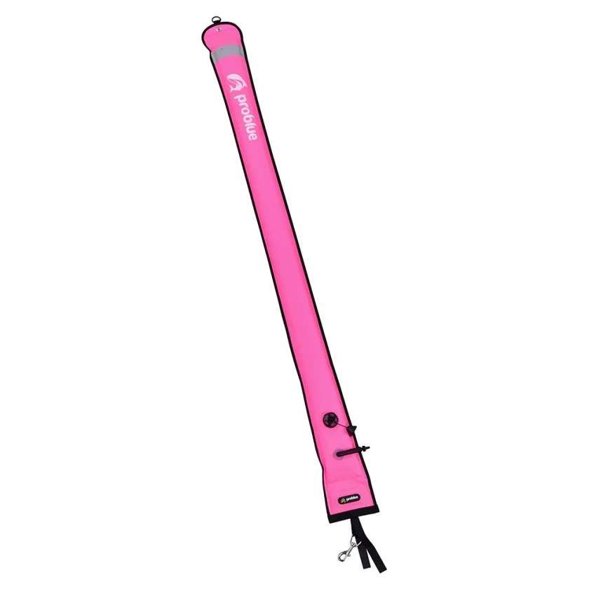 6' Alert Marker w/SS Clip and Dump, Pink