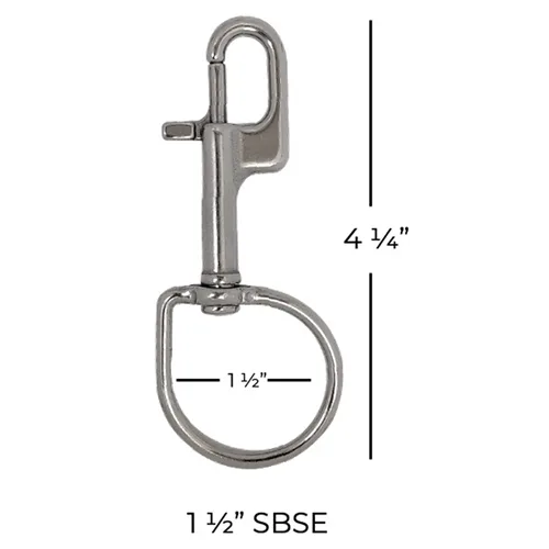 1 1/2 Stainless swivel bolt snap - Ergonomic